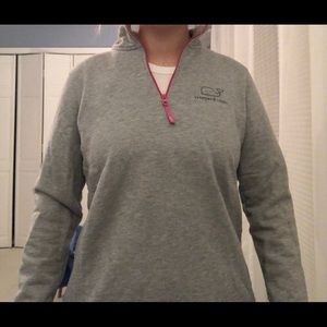 Size XS Vineyard Vines Gray Quarter-Zip